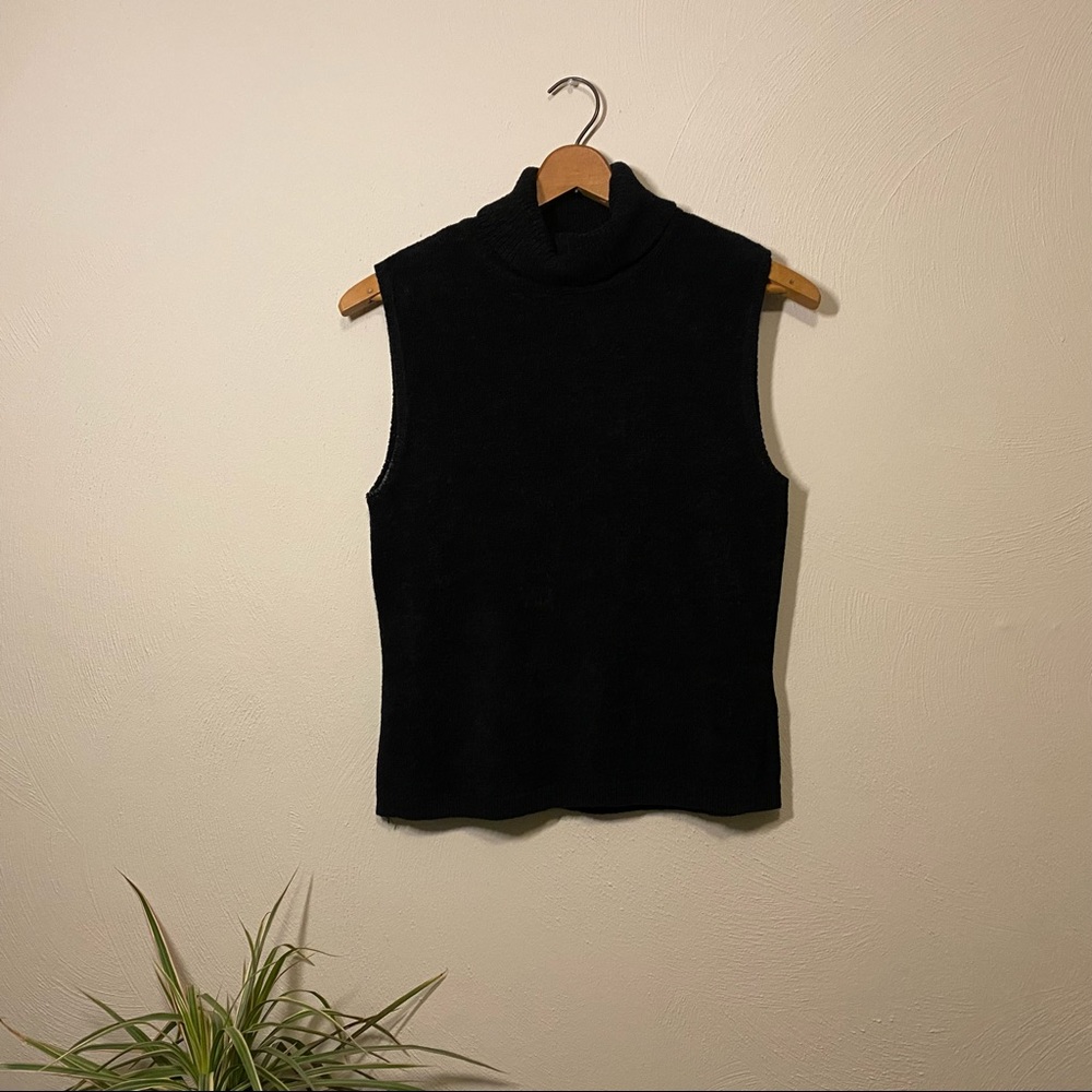 Worthington Essentials Cropped Sleeveless Turtleneck